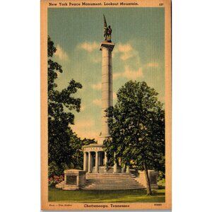 Post Card,New York Peace Monument, Civil War, Chattanooga TN (PC56)